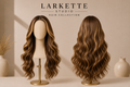 The Capri Wave - 28 Inch Honey Gold Body Wave Lace Front Wig - Front and Back View