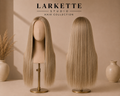 The Copenhagen Frost Silk - 24 Inch Blonde Straight Glueless 13x4 Lace Front Wig - Front and Back View