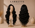 The Madrid Curl - 26 Inch Body Wave Human Blend 13x6 Lace Front Wig - Front and Back View