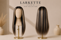 The Monaco - 24 Inch Balayage Wavy Human Blend Wig - Front and Back View